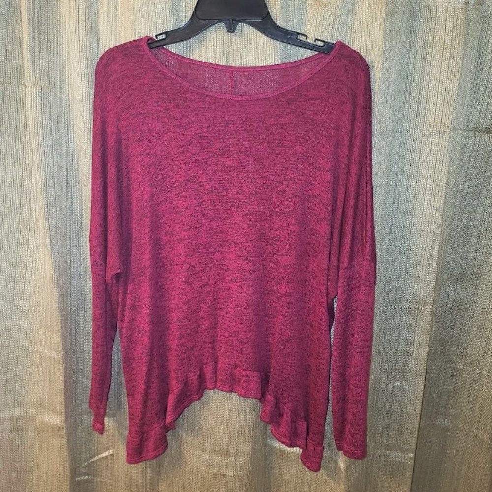 Fuchsia Light Weight Ruffle Sweater - SUPER SOFT